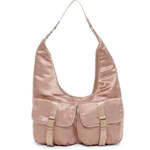Steve Madden "Cole" Satin Utility Hobo Bag